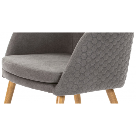 SILLA COMEDOR MODELO 511 TELA GRIS