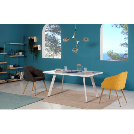 SILLA COMEDOR MODELO 511 TELA GRIS