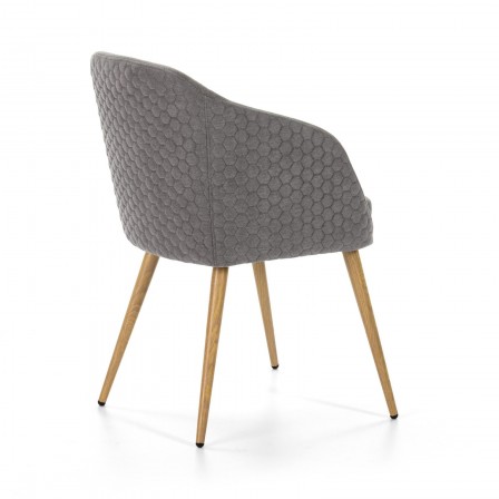 SILLA COMEDOR MODELO 511 TELA GRIS