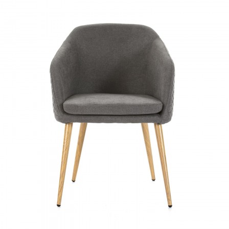 SILLA COMEDOR MODELO 511 TELA GRIS