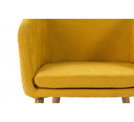 SILLA COMEDOR MODELO 511 TELA AMARILLO