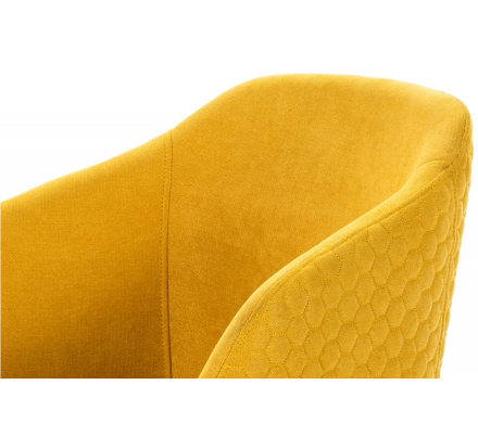 SILLA COMEDOR MODELO 511 TELA AMARILLO