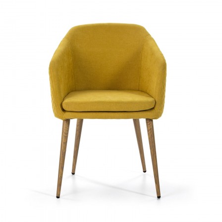 SILLA COMEDOR MODELO 511 TELA AMARILLO