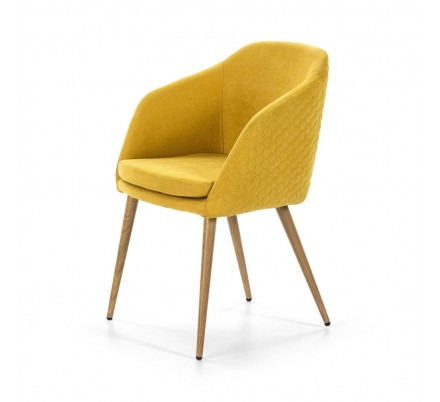 SILLA COMEDOR MODELO 511 TELA AMARILLO