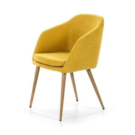 SILLA COMEDOR MODELO 511 TELA AMARILLO