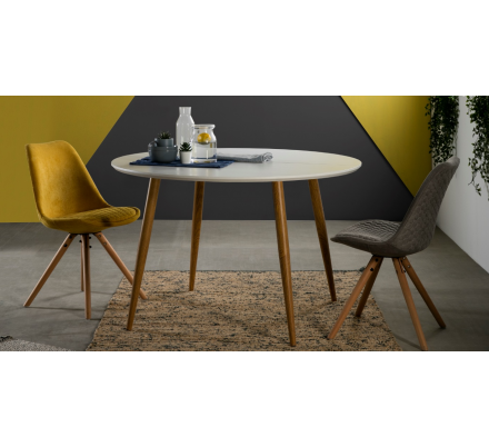 SILLA COMEDOR MODELO 523 TELA GRIS