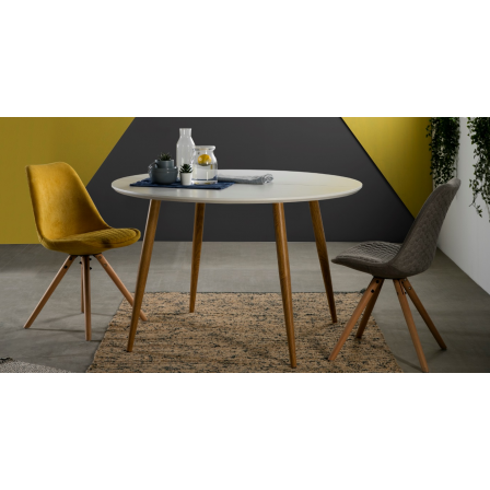 SILLA COMEDOR MODELO 523 TELA GRIS