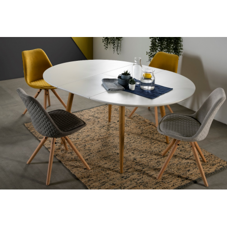 SILLA COMEDOR MODELO 523 TELA GRIS