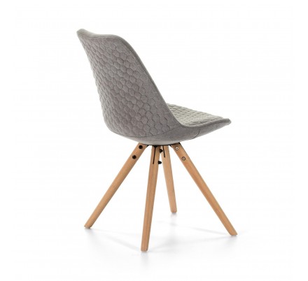 SILLA COMEDOR MODELO 523 TELA GRIS