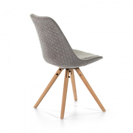 SILLA COMEDOR MODELO 523 TELA GRIS