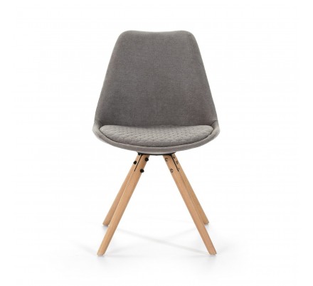SILLA COMEDOR MODELO 523 TELA GRIS