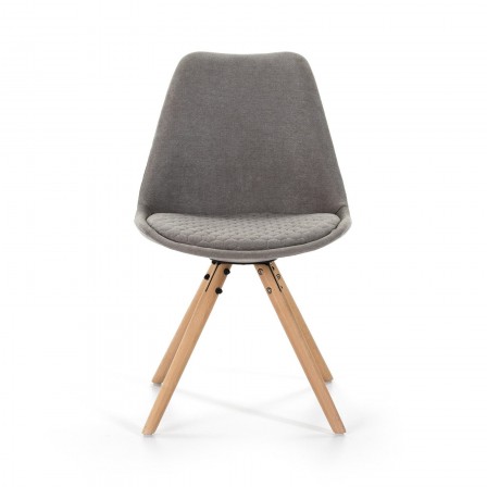 SILLA COMEDOR MODELO 523 TELA GRIS