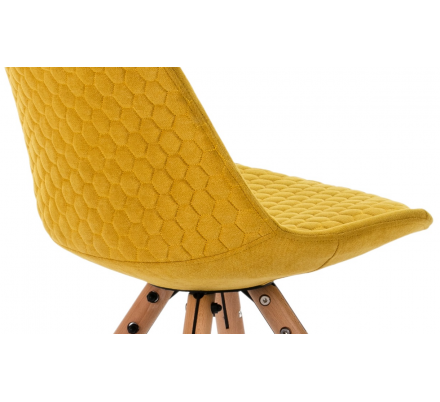 SILLA COMEDOR MODELO 523 TELA AMARILLO