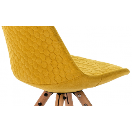 SILLA COMEDOR MODELO 523 TELA AMARILLO