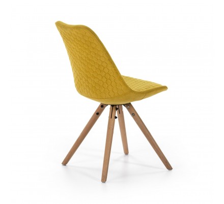 SILLA COMEDOR MODELO 523 TELA AMARILLO