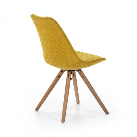 SILLA COMEDOR MODELO 523 TELA AMARILLO