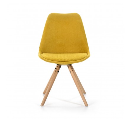 SILLA COMEDOR MODELO 523 TELA AMARILLO