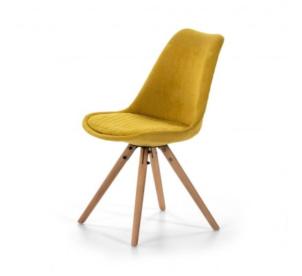 SILLA COMEDOR MODELO 523 TELA AMARILLO