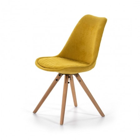 SILLA COMEDOR MODELO 523 TELA AMARILLO