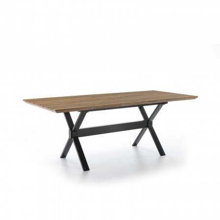 MESA COMEDOR EXTENSIBLE 109 MADERA CHAPADA 140(180)x90