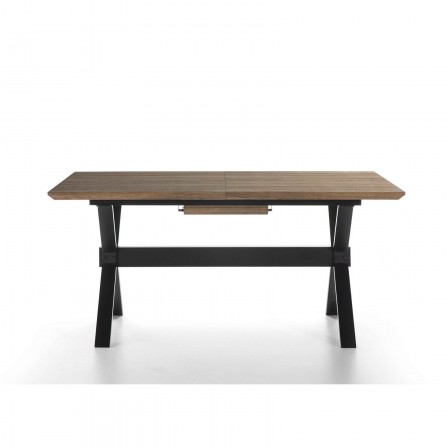 MESA COMEDOR EXTENSIBLE 109 MADERA CHAPADA 140(180)x90