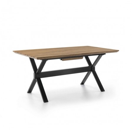 MESA COMEDOR EXTENSIBLE 109 MADERA CHAPADA 140(180)x90