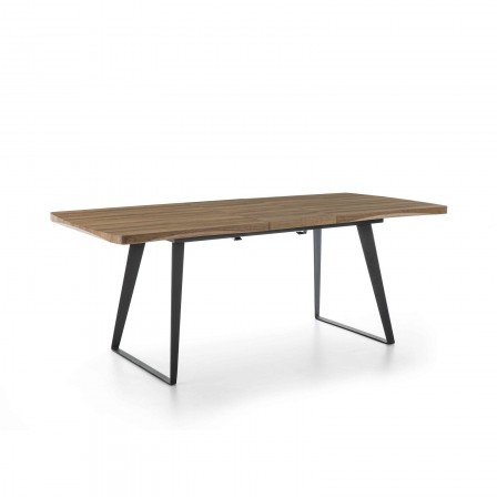 MESA COMEDOR EXTENSIBLE 110 MADERA CHAPADA 140(180)x90