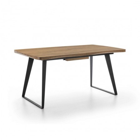 MESA COMEDOR EXTENSIBLE 110 MADERA CHAPADA 140(180)x90