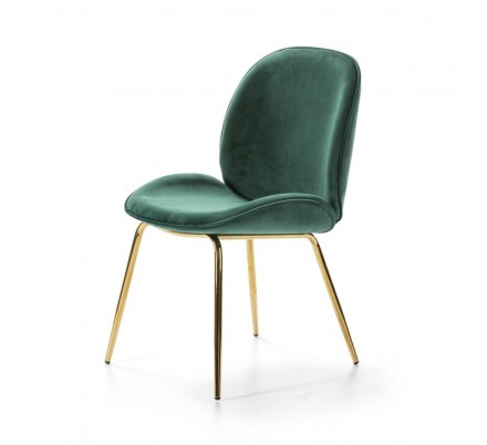 SILLA COMEDOR TERCIOPELO DC 531 ORO