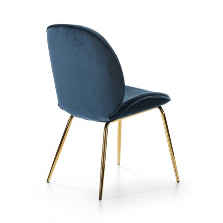 SILLA COMEDOR TERCIOPELO DC 531 ORO