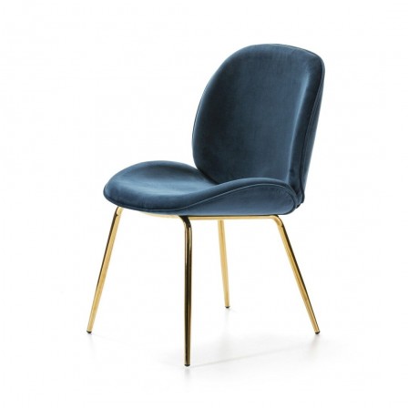 SILLA COMEDOR TERCIOPELO DC 531 ORO