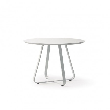 MESA COMEDOR REDONDA MODELO 13 BLANCA 100X75