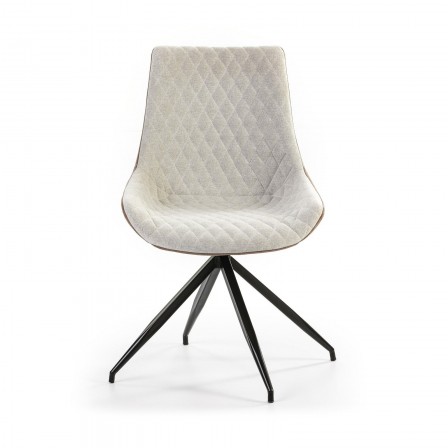 Silla Comedor Giratoria Ecopiel Marrón