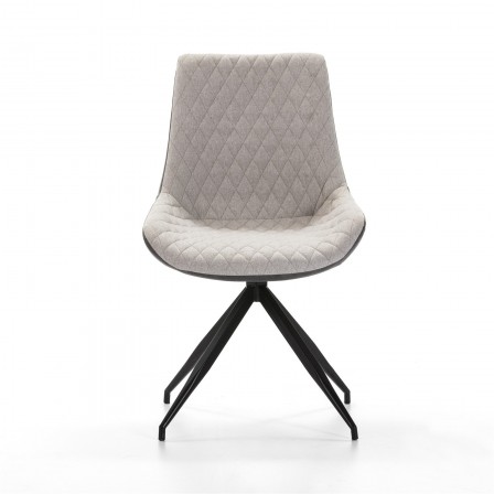 Silla Comedor Giratoria Ecopiel Marrón