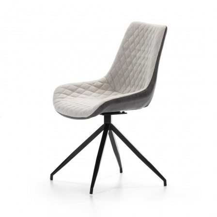 Silla Comedor Giratoria Ecopiel Marrón
