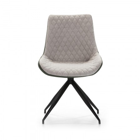 Silla Comedor Giratoria Ecopiel Marrón