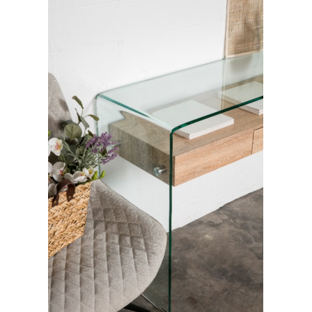 CONSOLA SIDNEY CON-709 CRISTAL COLOR ROBLE