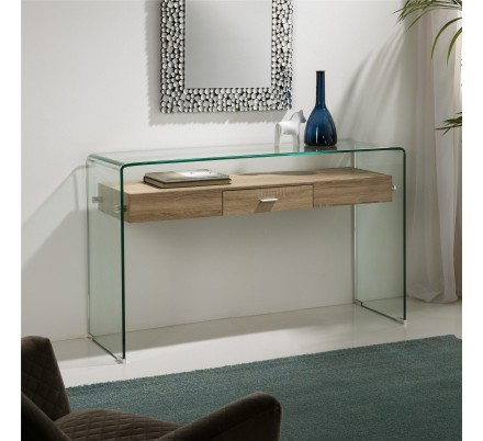 CONSOLA SIDNEY CON-709 CRISTAL COLOR ROBLE