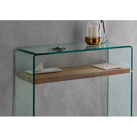 CONSOLA SIDNEY CON-11 CRISTAL COLOR ROBLE