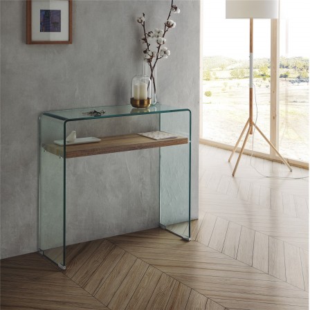 CONSOLA SIDNEY CON-11 CRISTAL COLOR ROBLE