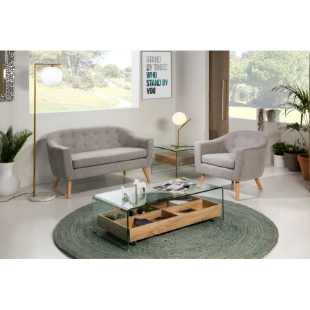 MESA CENTRO SIDNEY CT-227 CRISTAL COLOR ROBLE