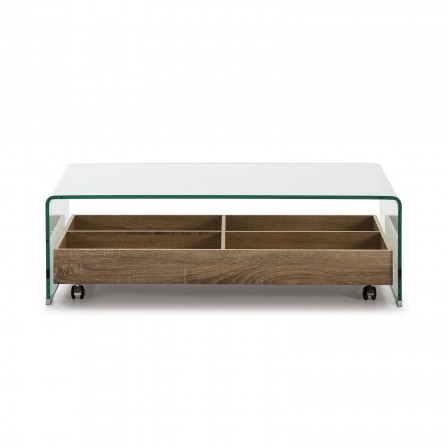 MESA CENTRO SIDNEY CT-227 CRISTAL COLOR ROBLE