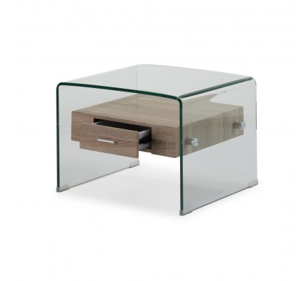 MESA AUXILIAR SIDNEY M-608 CRISTAL COLOR ROBLE