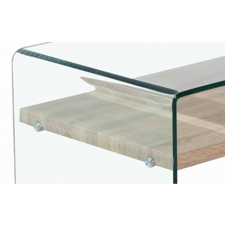 MESA CENTRO SIDNEY CT-225 CRISTAL COLOR ROBLE