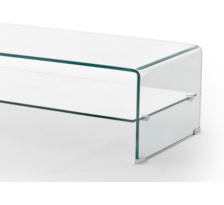 Mesa de centro cristal modelo marea