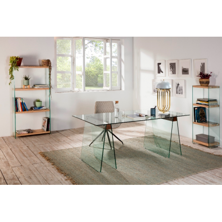 MESA COMEDOR MODELO 808 CRISTAL TEMPLADO 180X90