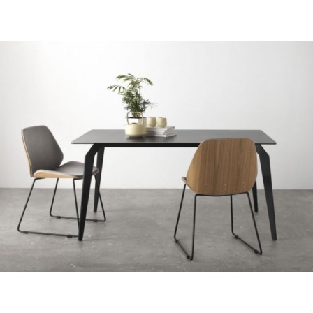 SILLA MADERA TAPIZADA CON...